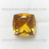 Excellent Quality Natural Citrine 13X13 mm Cushion 8.7 Carats Loose Gems Amber Yellow Color Brazil