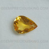 Natural Citrine 11.7X16 mm Pears 5.65 Carats Loose Gems Excellent Quality Amber Yellow Color Brazil