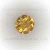 Natural Citrine Round Checkerboard Cut 8X8mm Dandelion Color VS Clarity Loose Gemstone