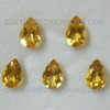Natural Citrine Pears Faceted Loose Gems Excellent Quality Dandelion Color Brazil 10X7 mm
