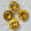 Excellent Quality Natural Citrine 12x12 mm Round Faceted Loose Gems Amber Yellow Color Brazil