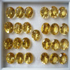Very Good Quality Natural Citrine 9X7 mm Oval Flower Cut Loose Facet Tuscan Yellow Color Brazil