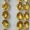 Natural Citrine 9X7 mm Oval Faceted Loose Gems Very Good Quality Tuscan Yellow Color Brazil