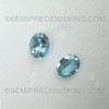 Natural Aquamarine Oval Faceted Cut 8X6mm Cascade Blue Color FL Clarity Loose Gemstone