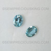 Exceptional Quality Natural Aquamarine 8X6 mm Oval Loupe Clean Facet Gems Santa Maria Cascade Blue Color