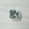Natural Aquamarine Cushion Step Cut 9x9mm Carolina Blue Color VS Clarity Loose Gemstone