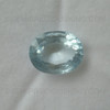 Natural Aquamarine 12.8x10.2 mm Oval Step Cut 5.3 Carats Africa Good Quality Baby Blue Color