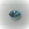 Natural Aquamarine 10.7x8.3 mm Pie Facet Cut 2.28 Carats Very Good Quality Cascade Blue Color