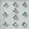 Square Step Natural Baby Blue Color Aquamarine 6X6 mm  Cut Loose Gems Very Good Quality