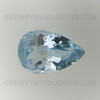 Natural Aquamarine Pear Faceted Cut 9X6mm Carolina Blue Color FL Clarity Loose Gemstone