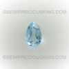 Natural Aquamarine Pear Faceted Cut 5X3mm Carolina Blue Color VVS Clarity Loose Gemstone