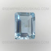Natural Aquamarine Octagon Step Cut 8X6mm Carolina Blue Color VVS Clarity Loose Gemstone