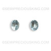 Natural Aquamarine 9X7 mm Oval Facet Cut Loose Gems Africa Very Good Quality Baby Blue Color