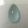 Natural Aquamarine 15.5x10.2 mm Pears Loose Cabochon for Jewelry 7.3 Carats Carolina Blue Color