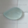 Natural Aquamarine 26x18 mm Pears Loose Cabochon for Jewelry 37.5 Carats Pastel Blue Color