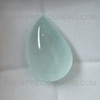 Natural Aquamarine 26x18 mm Pears Loose Cabochon for Jewelry 37.5 Carats Pastel Blue Color