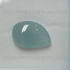 Natural Aquamarine 24x16 mm Pears Loose Cabochon for Jewelry 19.65 Carats Aqua Sky Blue Color