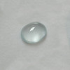 Natural Aquamarine 11X14.1 mm Oval Cabochon 7.15 Carats Good Quality Pastel Blue Color