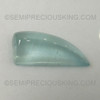 Natural Aquamarine Fancy Cabochon 21x9mm Aqua Sky Blue Color SI2 Clarity Loose Gemstone