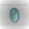 Loose Cabochon for Jewelry 11.7 Carats Natural Aquamarine 18.5X12.8 mm Oval