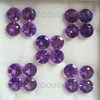 Natural Amethyst African 7X7 mm Round Flower Cut Very Good Quality Heather Purple Color Loose Gems