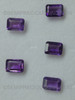 Grape Purple Color Loose Gems Octagon Natural Amethyst African 7X5 mm Step Cut Good Quality