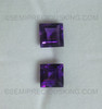 Natural Amethyst African 9X9 mm Square Step Cut Excellent Quality Grape Purple Color Loose Gems