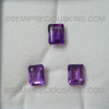 Heather Purple Color Loose Gems Natural Amethyst African 9X7 mm Octagon Step Cut