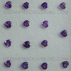 Natural Amethyst African 4X4 mm Heart Flower Cut Very Good Quality Indigo Purple Color Loose Gems