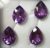 Natural Amethyst African Pear Facet Cut 16X12mm Heather Purple Color FL Clarity Loose Gemstone