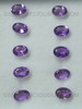 7X5 mm Oval Natural Amethyst African Heather Purple Color Loose Gems