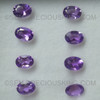 Natural Heather Purple Color Amethyst African 7X5 mm Oval Flower Cut Adequate Quality Loose Gems