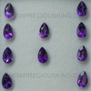 Natural Amethyst African 8X5 mm Pears Flower Cut Very Good Quality Indigo Purple Color Loose Gems