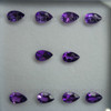 Natural Amethyst African Very Good Quality8X5 mm Pears Flower Cut Indigo Purple Color Loose Gems