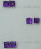 Indigo Purple Color Natural Amethyst African 2.5X2.5 mm Square Step