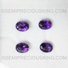 Natural Amethyst African 9X7 mm Oval Flower Cut Very Good Quality Heather Purple Color Loose Gems
