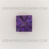 Natural Amethyst African 5X5 mm Square Princess Cut