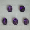 Natural Amethyst African  Indigo Purple Color 8X6 mm Cushion Flower Cut Very Good Gems