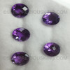 Natural Amethyst African 10X8 mm Oval Grape Purple Color Checkerboard Cut Excellent Quality Loose Gems