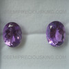 Natural Amethyst African 16X12 mm Oval Flower Cut Very Good Quality Pastel Purple Color Loose Gems