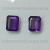 Grape Purple Color Natural Amethyst African 11X9 mm Octagon Step Cut Very Good Quality