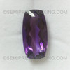 Indigo Purple Color Earth-mined Amethyst African 24x12 mm Antique Cushion Loupe Clean Facet Gems