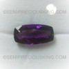 Genuine 24x12 mm Antique Amethyst African Cushion Loupe Clean Facet Gems Indigo Purple Color