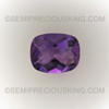 Natural Amethyst African 10X8 mm Cushion Checkerboard Cut Excellent Quality Grape Purple Color Loose Gems