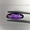 Natural Amethyst African 12X4 mm Oval Checkerboard Grape Purple Color Loose Gems