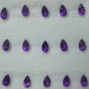 5X3 mm Pears Flower Cut Excellent Quality Indigo Purple Color Loose Gems Natural Amethyst African