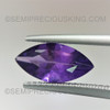 Natural Amethyst African Marquise Facet Cut 12X6mm Indigo Purple Color VVS Clarity Loose Gemstone
