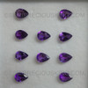 7X5 mm Natural Amethyst African Pears Indigo Purple Color Loose Gems