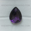 Royal Purple Color Loose Gems Natural African Amethyst 20X15 mm Pears