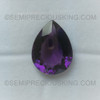 Natural African Amethyst 20X15 mm Pears Flower Cut Excellent Quality Royal Purple Color Loose Gems